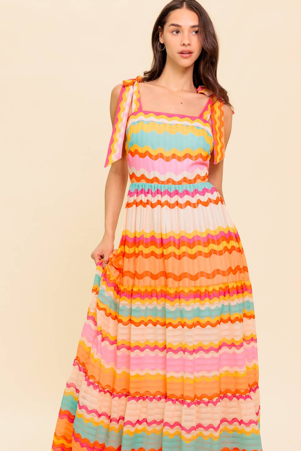 IN THE SPOTLIGHT WOVEN MAXI DRESS Flying Tomato